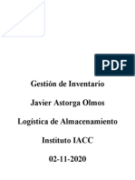 Gestion de Inventario Logistica, Javier Astorga Olmos