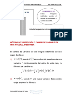 Archivo Método de Sustitución o Cambio de Variable en Una Integral Indefinida