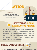 Local Legislation