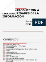 Gestion de Seguridades en Sistemas de Informacion Introduccion