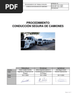 PTS-SSO-001. Procedimiento de Conducción Segura de Camiones V° 5