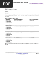 North Luzon Philippines State College: Class Affected Missed Class Schedule Make-Up Class Schedule