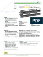 HP624 Hubbell Cat 6 Patch Panel