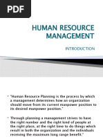 Human Resource Management