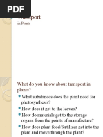 Transport in Plants 1