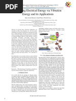 Harvesting Electrical Energy Via Vibration Energy and Its Applications