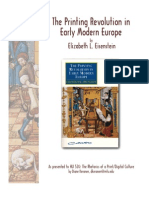 The Printing Revolution in Early Modern Europe: Elizabeth L. Eisenstein