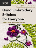 Hand Embroidery Stitches For Everyone