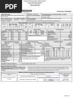 Electricity Bill: Account No: 2707420000