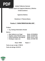 Practica 7: " Caracteristicas Del SCR "