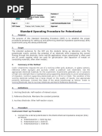 Standard Operating Procedure For Potentiostat: 1. Purpose