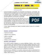 Guion de Tutoria 5° - Semana 36 .