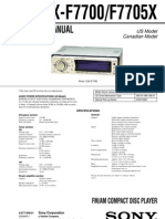 Service Manual: Fm/Am Compact Disc Player