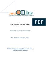 Actividad de Aprendizaje 1 Caracteristicas y Elementos de La Auditoria