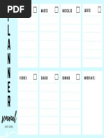 Planner Semanal V1 Celeste Pastel Con Lineas PDF