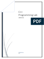 CPP Lab PDF