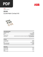 ZL300 Main Contact Kit: Product-Details