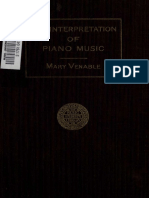 The Interpretation of Piano Music (By Mary Venable) (1913) PDF