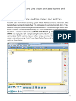 Chapter 3 - Command Line Modes On Cisco Routers and Switches Command Line Modes On Cisco Routers and Switches