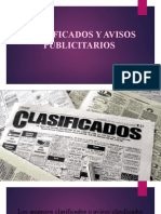 Clasificados y Aviso Publicitario