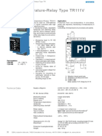 PT 100-Temperature-Relay Type TR111V: 1 Sensor