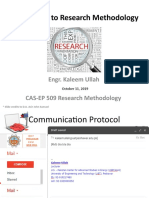 Introduction To Research Methodology