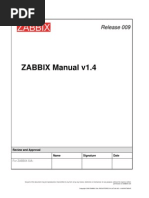 ZABBIX Manual v1.4: Release 009