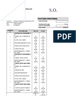 Plantilla de Factura Proforma Word Debitoor