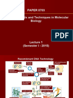 PAPER 0703 Basics Concepts and Techniques in Molecular Biology