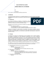 Guía de Anemia Hemolítica Autoinmune