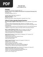 Erin Mccann Resume