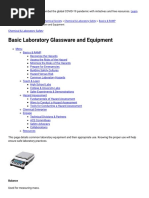 Basic Laboratory Glassware and Equipment - American Chemical Society PDF