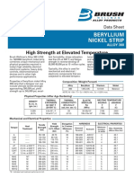 Contact Material Beryllium Nickel Be NiStrip360 PDF