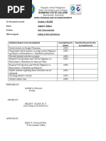 Guimaras State College Buenavista, Guimaras Work Program and Accomplishments