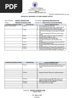 Department of Education: Individual Workweek Accomplishment Report