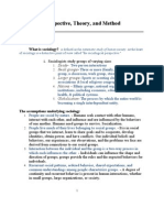 1 & 2 Sociology Perspective, Theory, and Method