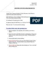 Lab 3 Cleanroom Gowning Requirements: Procedure Before Entry Into Gowning Area