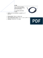 Temp-1Wire-Outdoor 3m: Environment: Indoor or Outdoor Use Input Temperature Range: - 5 Interface: 1wire RJ11, 3 M Cable