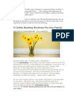 Decluttering Routines For Family