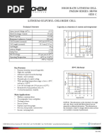 High Rate Lithium Cell PMX150 SERIES: 3B3700 Size C Lithium Sulfuryl Chloride Cell