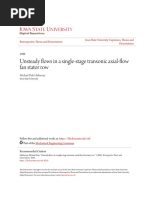 Unsteady Flows in A Single-Stage Transonic Axial-Flow Fan Stator PDF