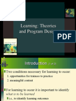 C4 - Learning Theories and Program Design