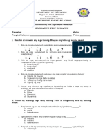 Summatve Test in Mapeh