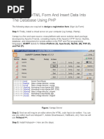 Create An HTML Form and Insert Data Into The Database Using PHP