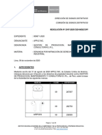 RESOLUCIÓN #3347-2020/CSD-INDECOPI: Dirección de Signos Distintivos Comisión de Signos Distintivos