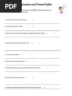 Worksheet For Present Perfect Tense (Time Expression)