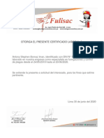 Certificado Laboral Fulisac