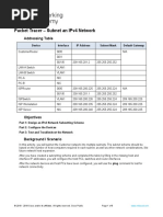 Lab 8.1 - Subnet An IPv4 Network