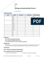 Lab 8.3 - VLSM Design and Implementation Practice