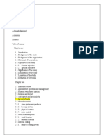 Title Page Dedcation Table of Content